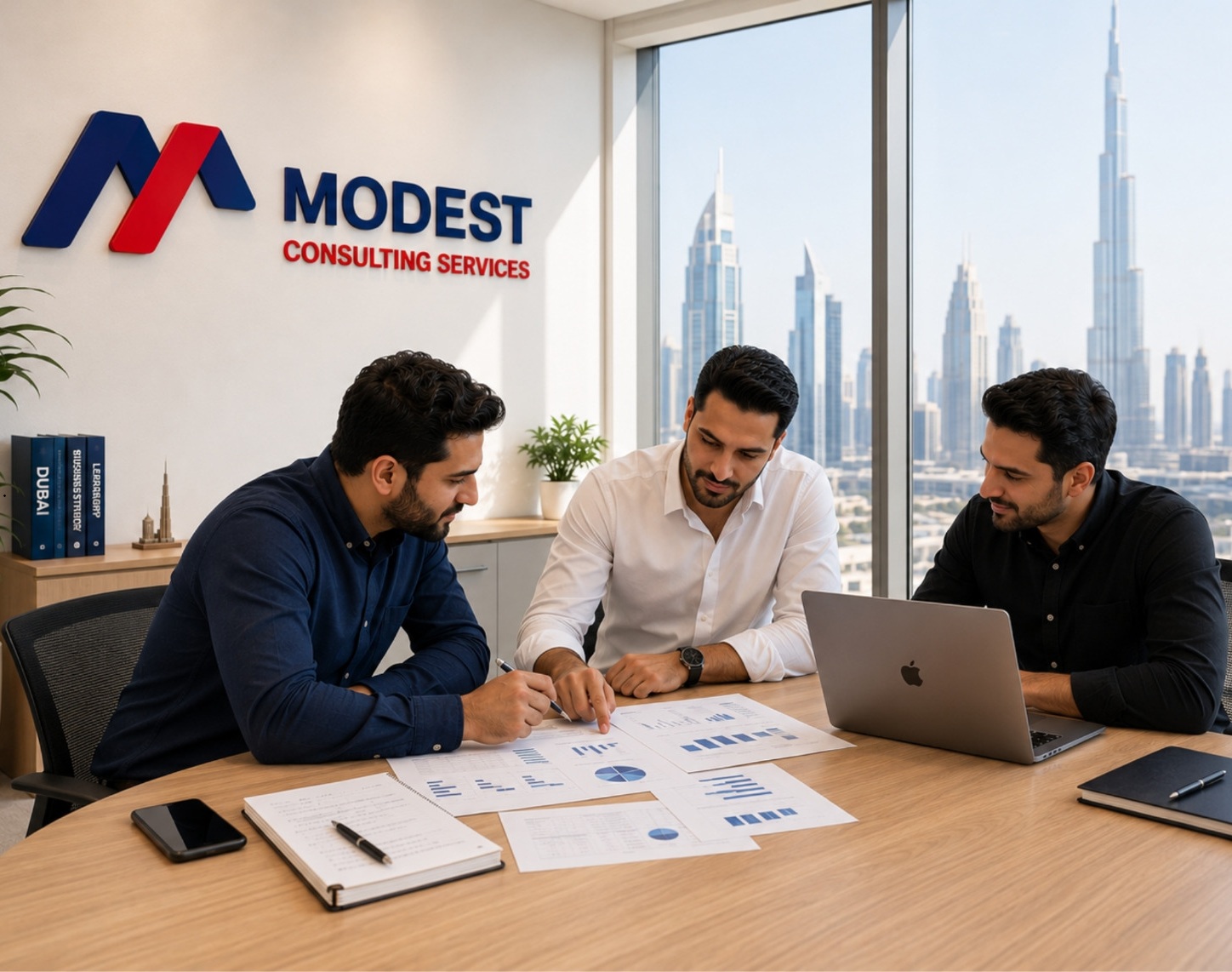 Modest Consulting Services business setup consultancy team based in Dubai UAE